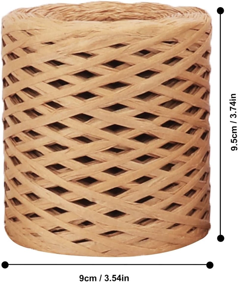 IHDYPPEW 12 Roll 218 Yards Raffia Ribbon, Versatile Raffia Yarn for Crochet, Raffia Paper Ribbon for Gift Wrapping, Paper Ribbon, Perfect for Crafts, Decoration! (Total 1744 Yards) by - Image 2